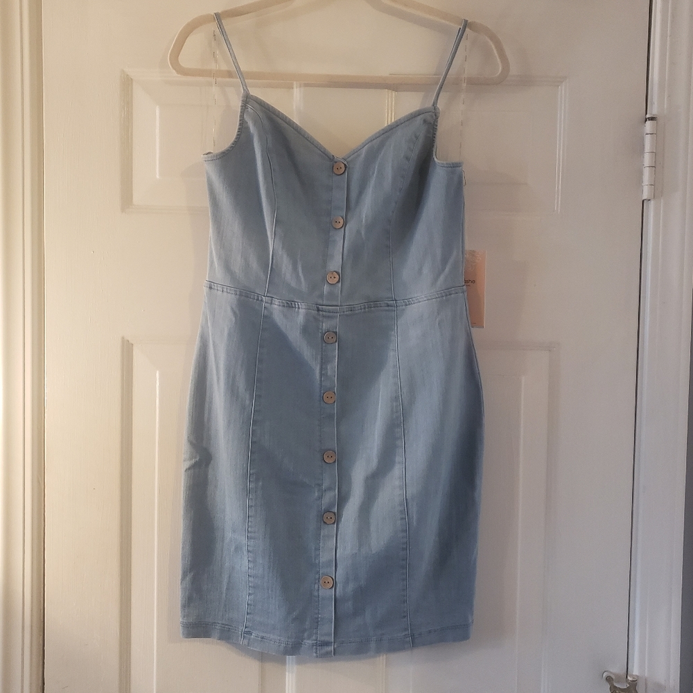NWT Denim Fitted Dress